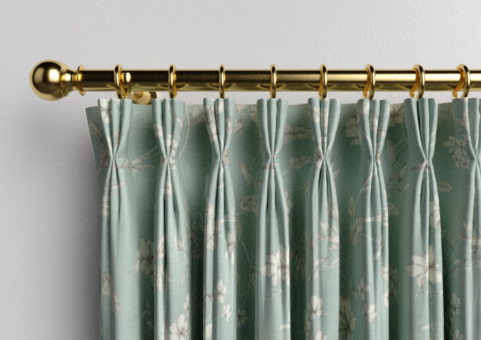 Etched Vine, Eau de Nil - Made to Measure Curtains - Image 11